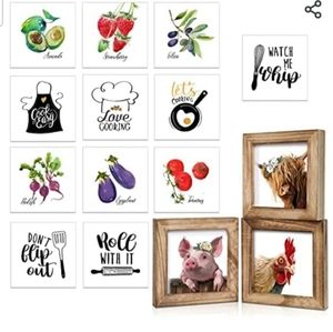 Farmhouse interchangeable canvas prints with 3 frames